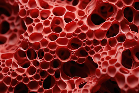 "Underwater Beauty: A close-up photograph capturing the unique and bumpy texture of coral."の素材