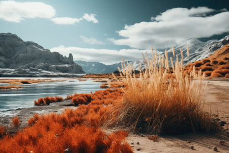 Beautiful landscape of South Island, New Zealand. Toned.の素材