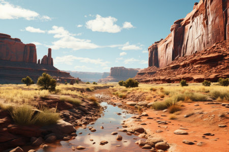 Monument Valley National Park, Utah, USA. Panoramic view.の素材