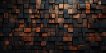 a rustic wood wall background, in the style of dark modernism, khmer art, natural, american studio craft movement, dimensional multilayering, darktable processingの素材