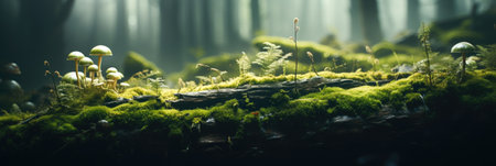 Moss on a tree, macroの素材