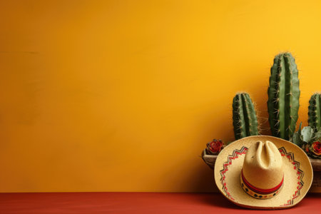 Composition for Cinco de Mayo concept, space for textの素材