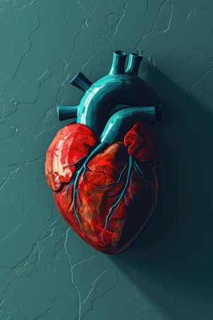 Medical heart in cartoon styleの素材