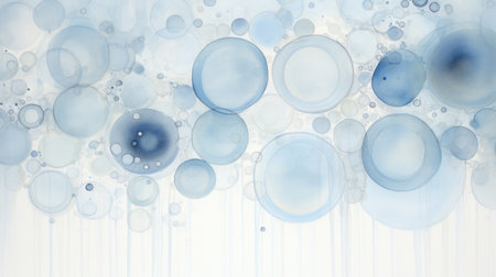 Serene Droplets: The Calm of Rain on Waterの素材