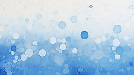 Serene Droplets: The Calm of Rain on Waterの素材