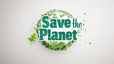 Save the Planet, Save our Earth, protect our planet, Poster of Earth Day April 22の素材