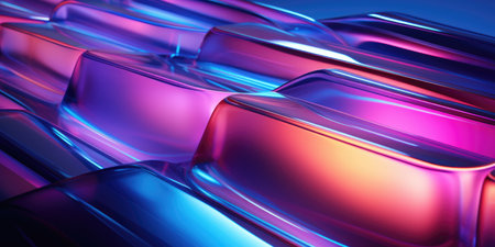 bright colored lights on dark color background, in the style of light indigo and dark emerald, audio-visual installations, muted tonalitiesの素材