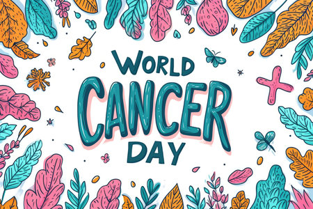 World Cancer Day Lettering and Typographyの素材