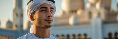 Young Man in Traditional Attireの素材
