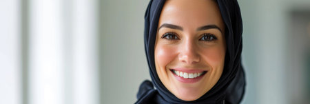 Woman in Black Hijabの素材