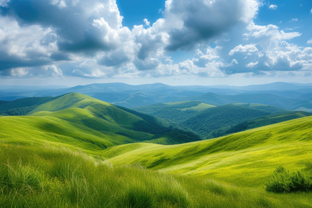 Mountain meadow in summerの素材