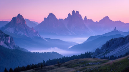 Twilight Majesty Over Mountain Peaksの素材