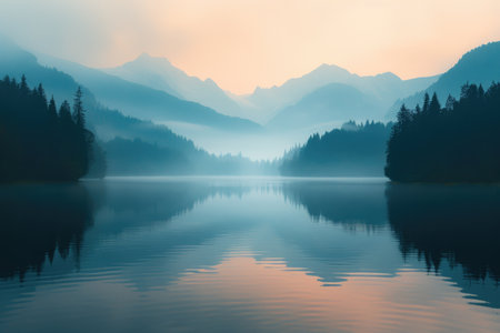 Foggy Lake Dawnの素材