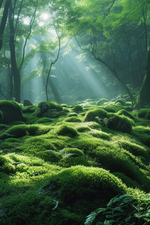 Enchanted Forest in Morning Lightの素材