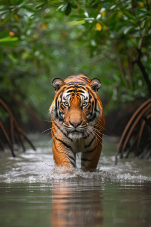 Bengal Tiger on the Huntの素材