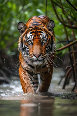 Bengal Tiger on the Huntの素材