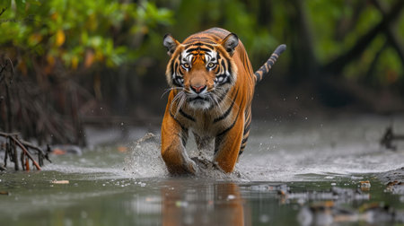Bengal Tiger on the Huntの素材