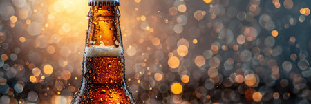 Chilled Beer Bottle with Condensationの素材