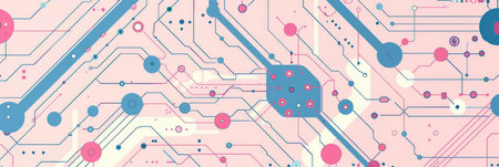 Modern Digital Technology Circuitry Wallpaperの素材