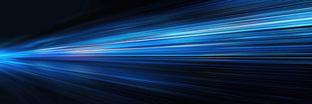 Dynamic Blue Streaks Light Effect Wallpaperの素材