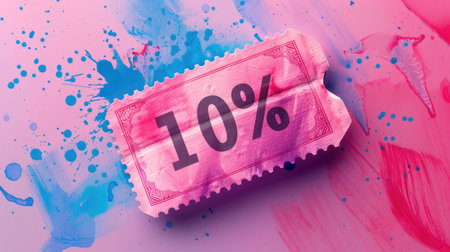 Discount Ticket with 10% Offerの素材