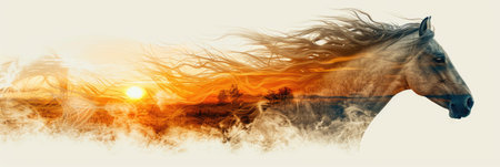 Horse Double Exposureの素材