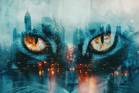 Cat's Eyes Double Exposureの素材