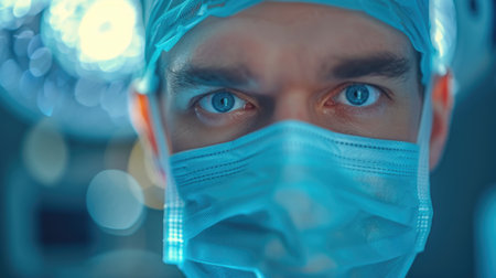 Surgeon in Operating Room Close-upの素材