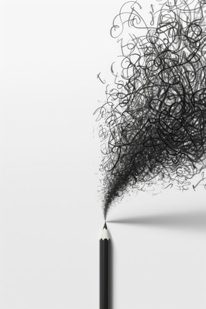 Pencil Chaos: A Creative Depiction of Overthinkingの素材