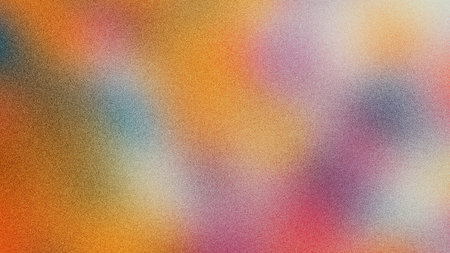 Bold Blue, Red, and Orange Gradient Background with Grainy Texture, Abstract Vintage Noise Effect, Grainy Gradients Style, Vintage Noise, Abstract Backgroundの素材