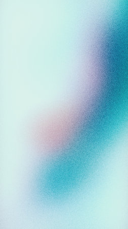 Soft aqua blue to gentle white gradient background with subtle grainy texture, resembling a calm sky, Grainy gradients style, vintage noise, abstract backgroundの素材