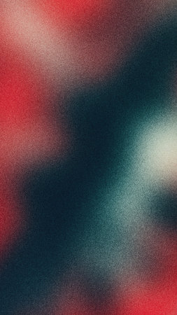 Muted red and green gradient background with a soft focus, evoking a vintage and textured abstract feel. Grainy gradients style, vintage noise, abstract backgroundの素材