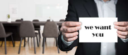 Job interview, hiring opportunity in a company. Employer.の写真素材