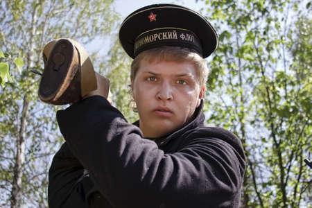 People in the warの写真素材