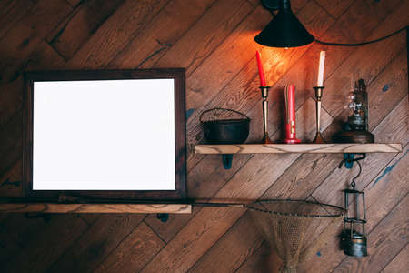 Cozy interior of a pub in a fish style with a retro look