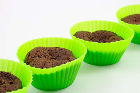 chocolate muffinの写真素材