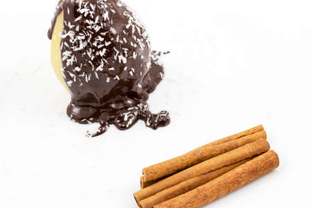 Dessert Pears Belle Heleneの写真素材