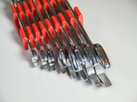 Wrenches isolated on white backgroundの写真素材