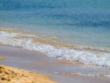 The sandy beach, clear water, sea, ocean and summerの写真素材