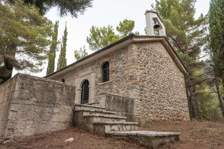 Chapel at duskの写真素材
