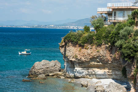 The house on the cliffの写真素材