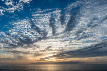 sunset skyの写真素材