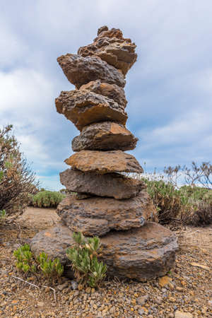 Pyramid from stonesの写真素材