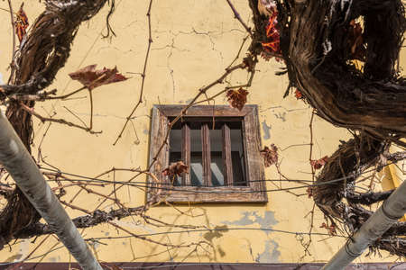 The window of rural houseの写真素材