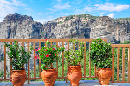 The fence of the balconyの写真素材