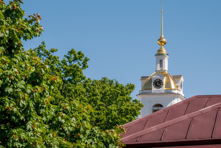 Assumption Cathedral in the Dmitrov Kremlin. Dmitrov. Moscow region.の写真素材
