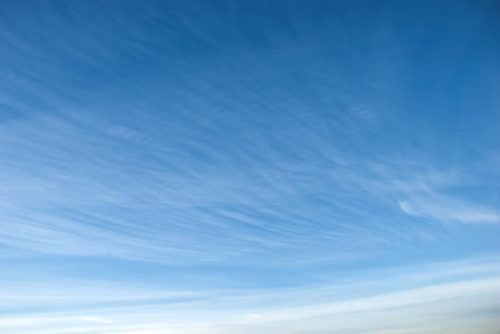 Heap white clouds in a clear blue sky.の写真素材