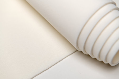 Linen foam rubber. Background image with empty space for text.の写真素材