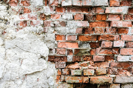 old brick wall in background imageの写真素材