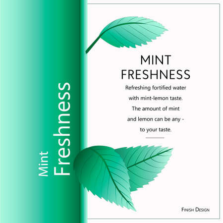 Mint freshness posterのイラスト素材